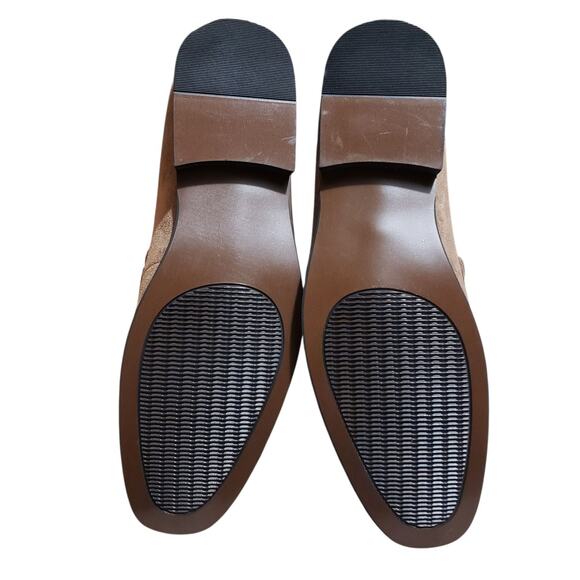 Nick Graham Altred Penny Loafers 10M Men's Brown Faux Suede Slip On Event Preppy - Picture 8 of 13